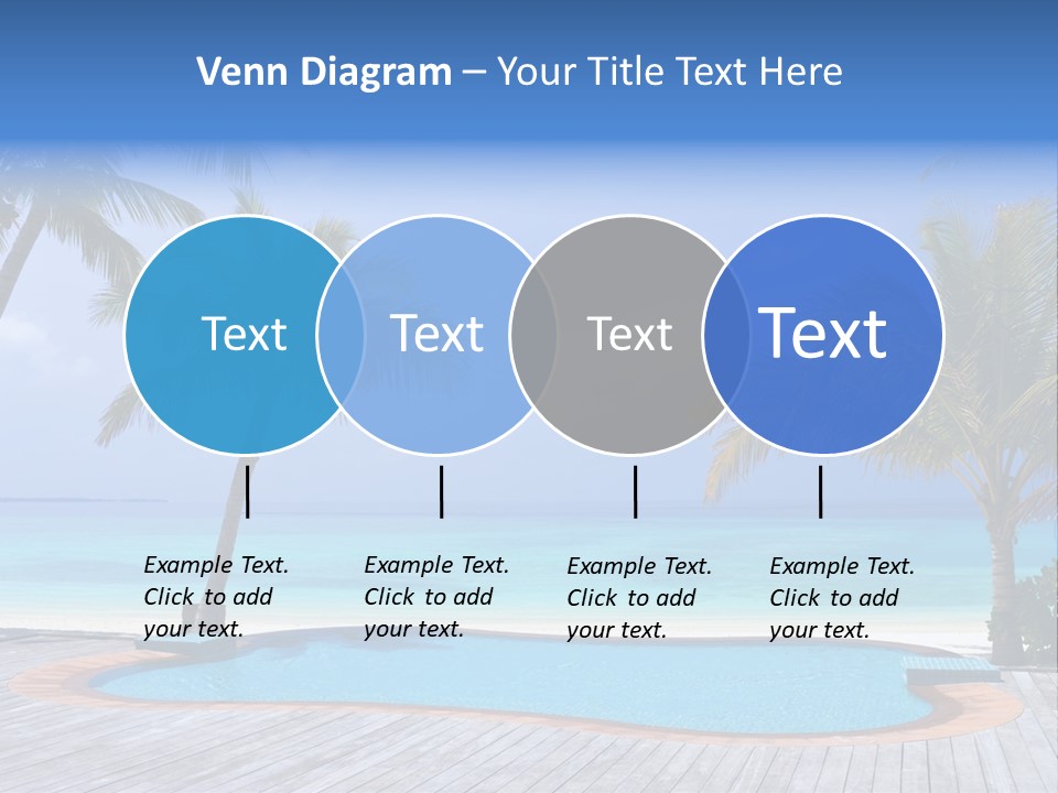Abstract Vacation Palm PowerPoint Template