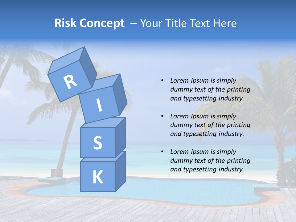 Abstract Vacation Palm PowerPoint Template