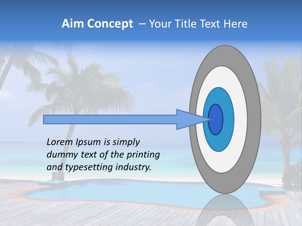 Abstract Vacation Palm PowerPoint Template