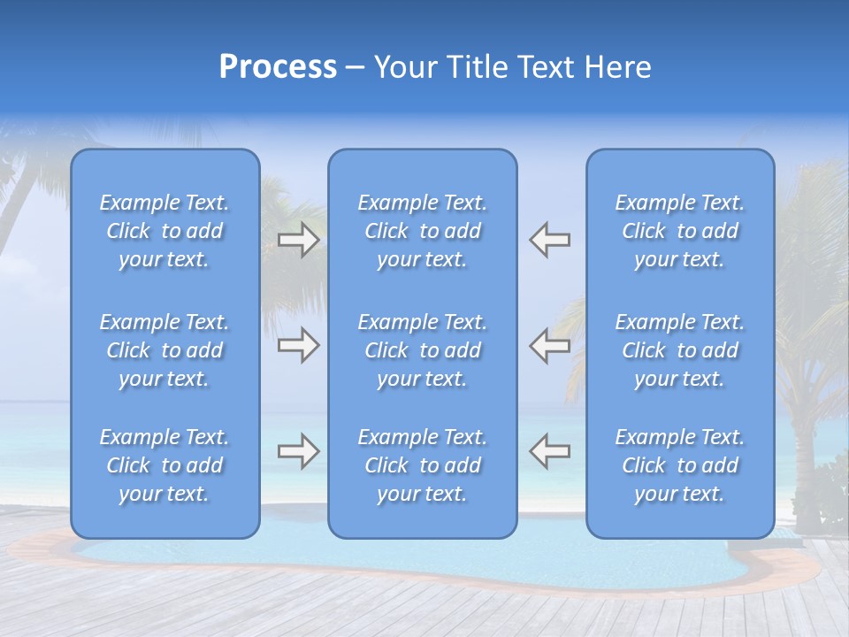Abstract Vacation Palm PowerPoint Template