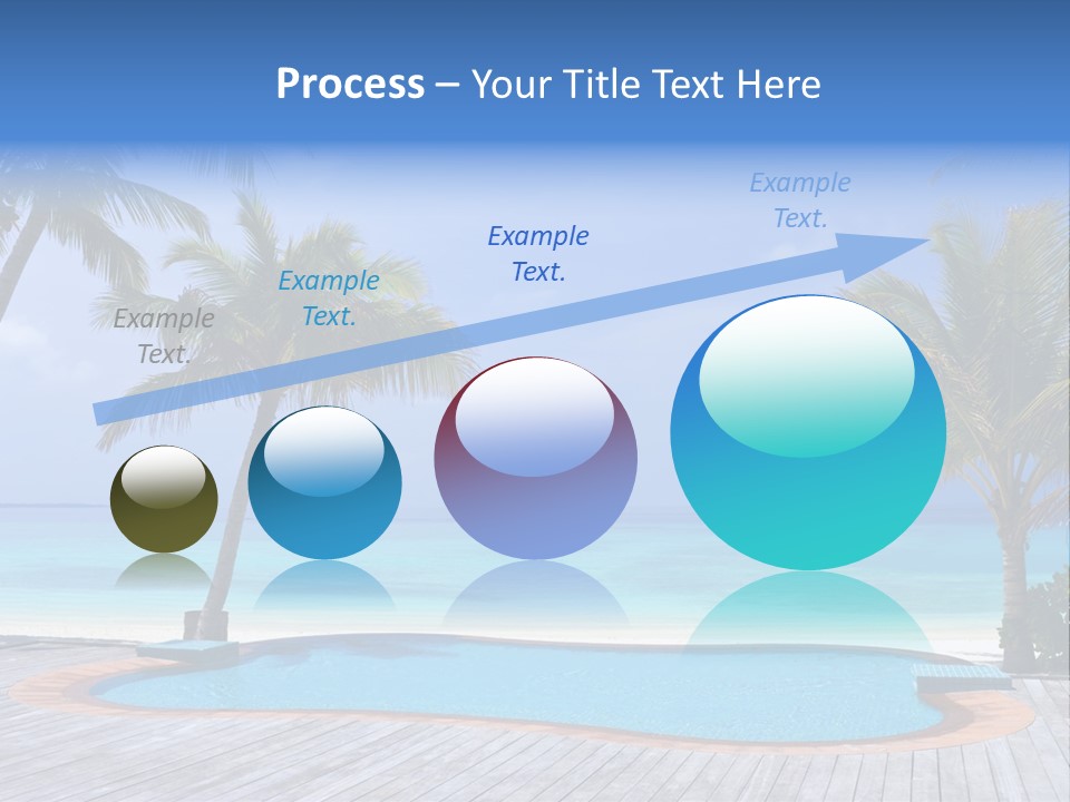 Abstract Vacation Palm PowerPoint Template