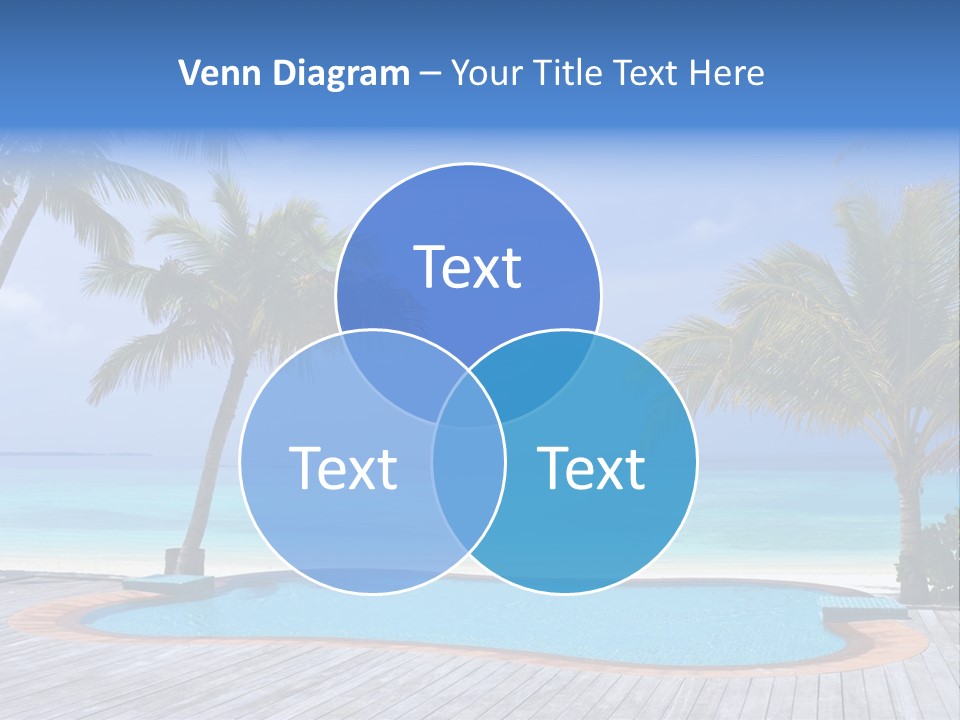 Abstract Vacation Palm PowerPoint Template