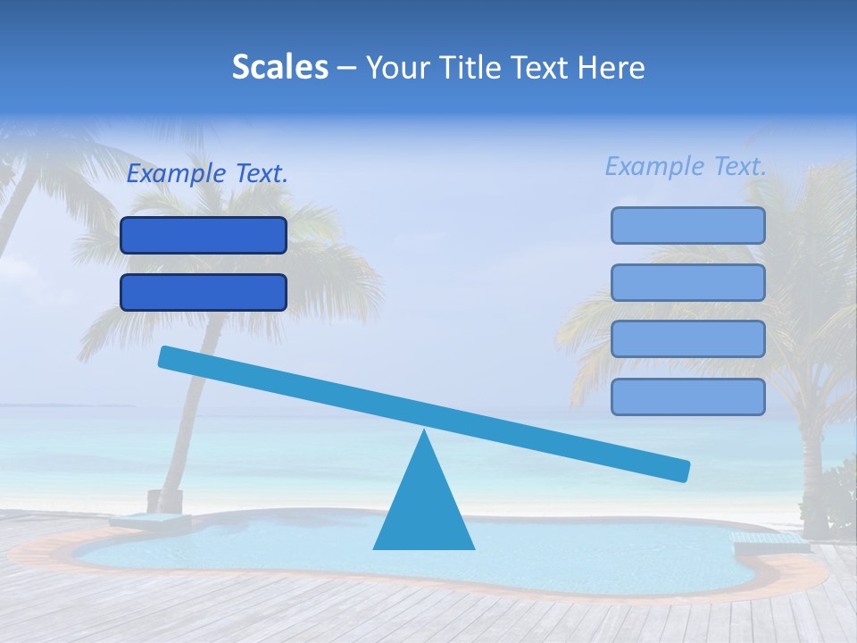 Abstract Vacation Palm PowerPoint Template