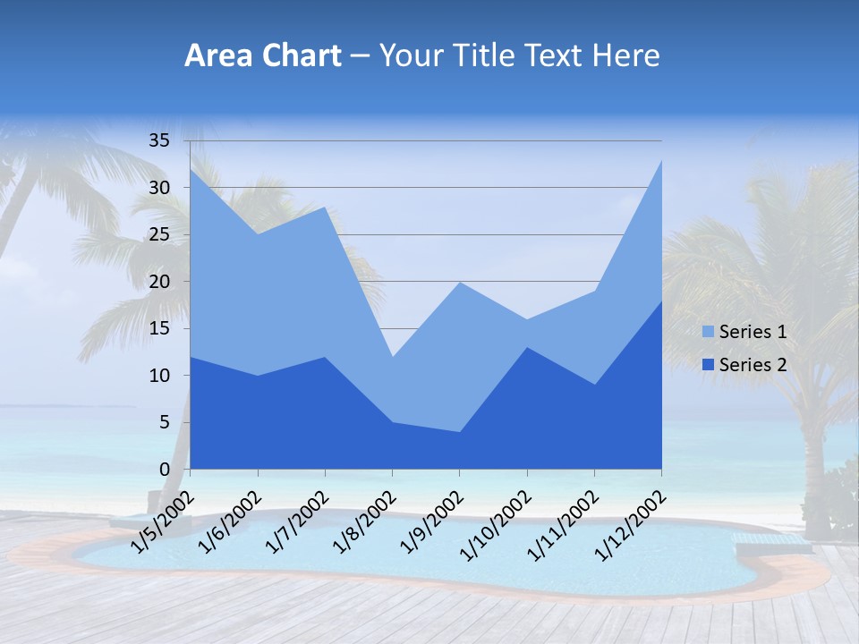 Abstract Vacation Palm PowerPoint Template
