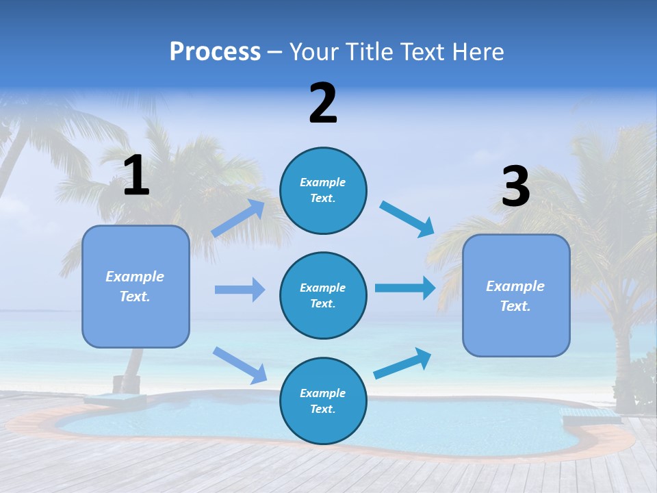 Abstract Vacation Palm PowerPoint Template
