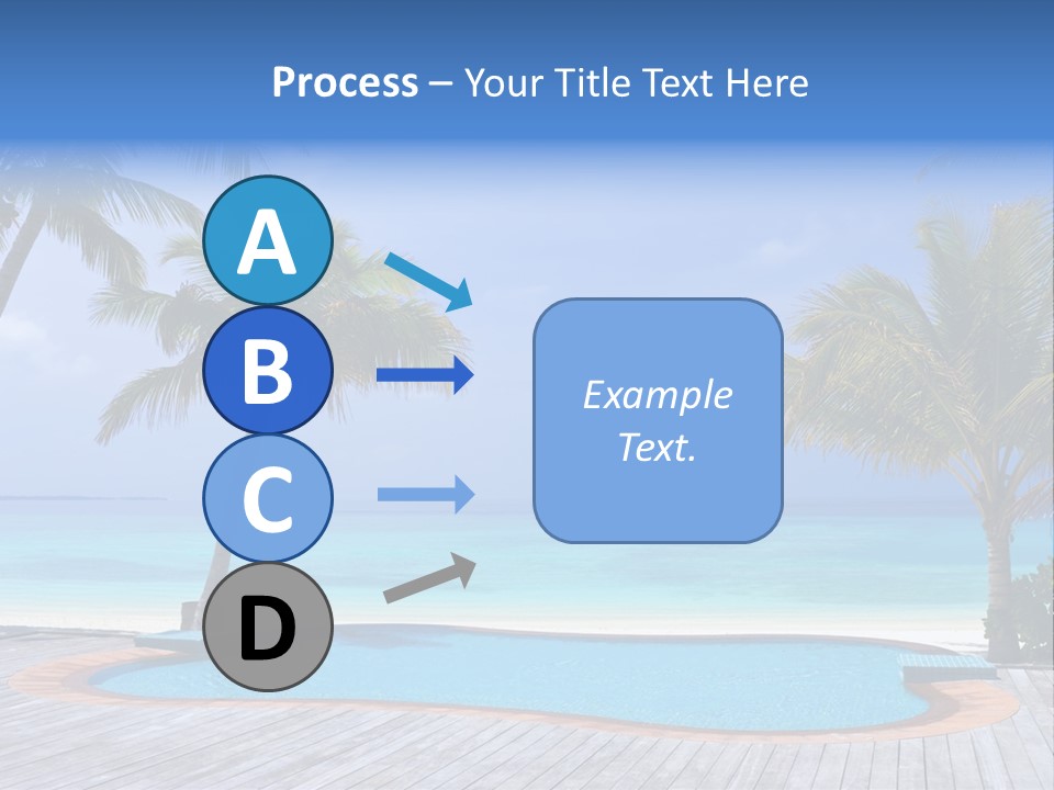 Abstract Vacation Palm PowerPoint Template