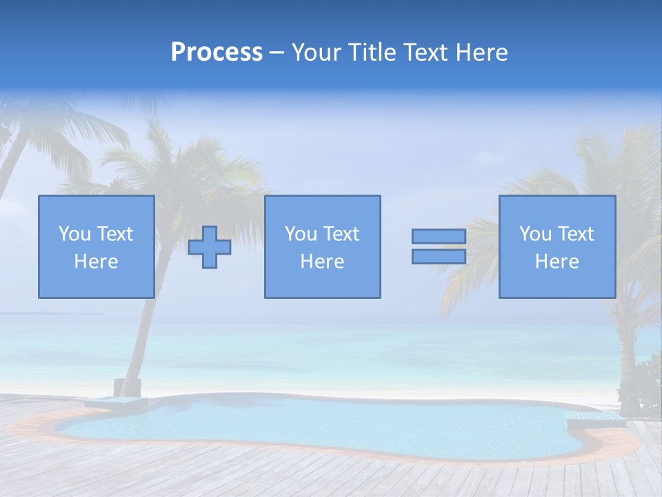 Abstract Vacation Palm PowerPoint Template