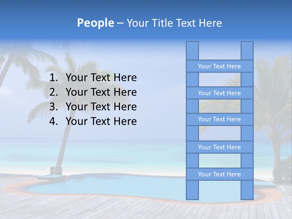 Abstract Vacation Palm PowerPoint Template