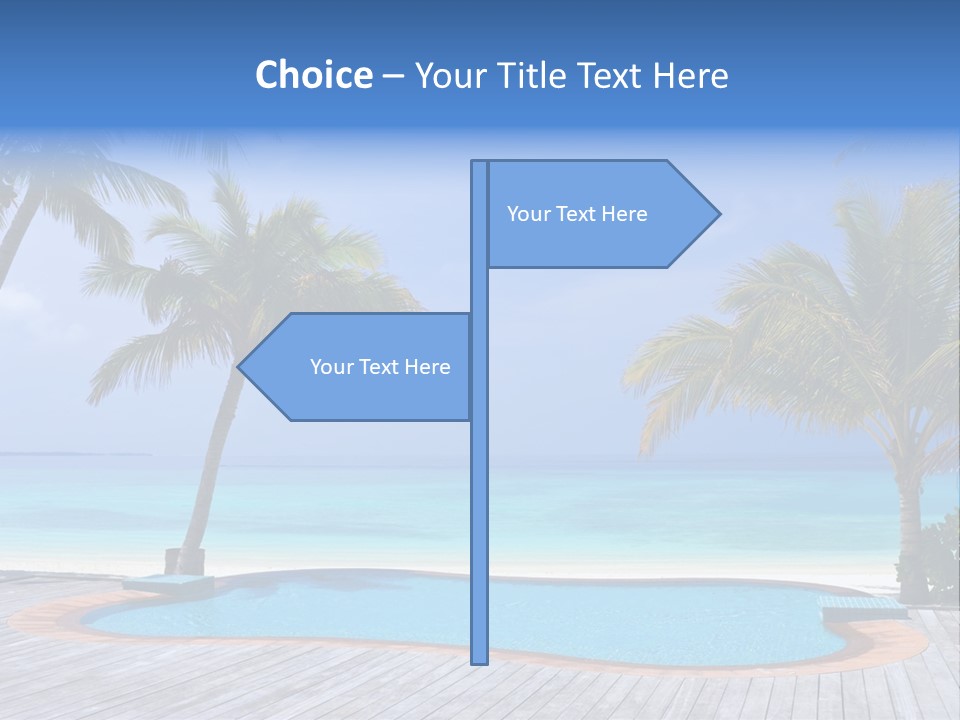 Abstract Vacation Palm PowerPoint Template