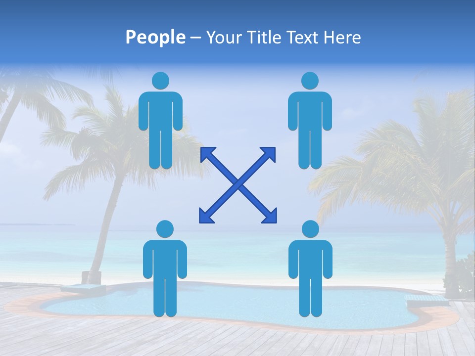 Abstract Vacation Palm PowerPoint Template