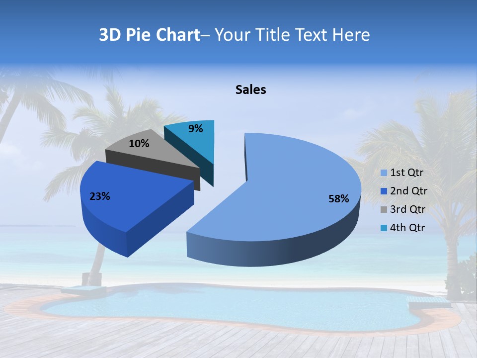 Abstract Vacation Palm PowerPoint Template