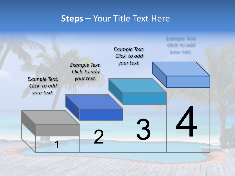 Abstract Vacation Palm PowerPoint Template