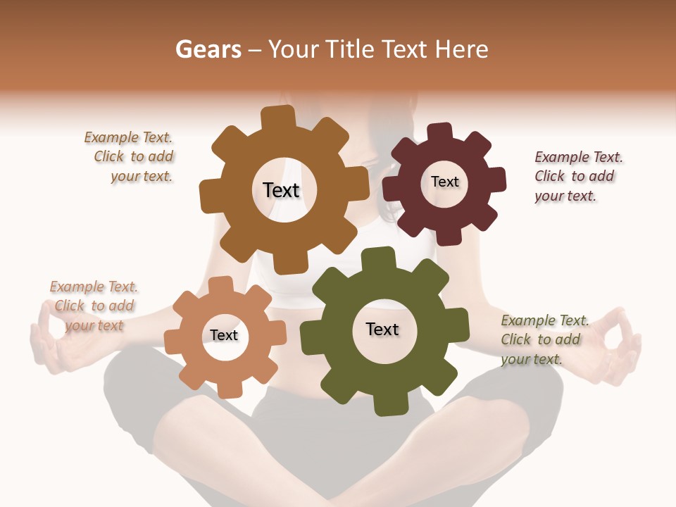 Eyes Young Crossed PowerPoint Template