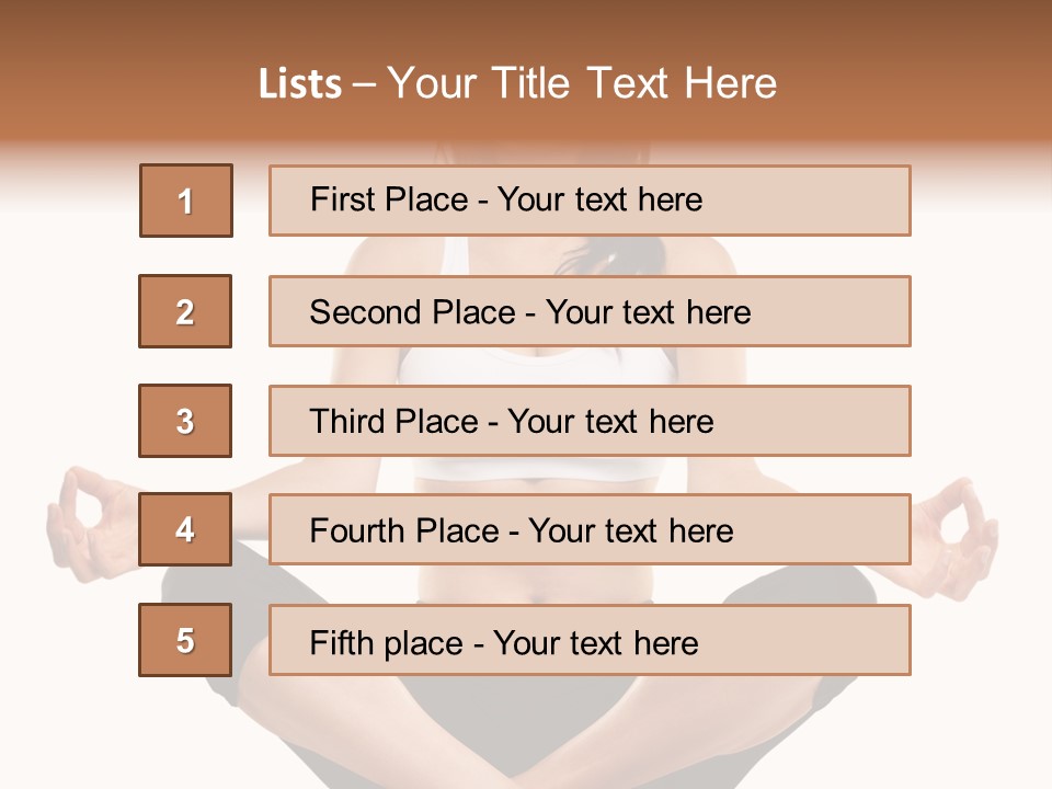 Eyes Young Crossed PowerPoint Template