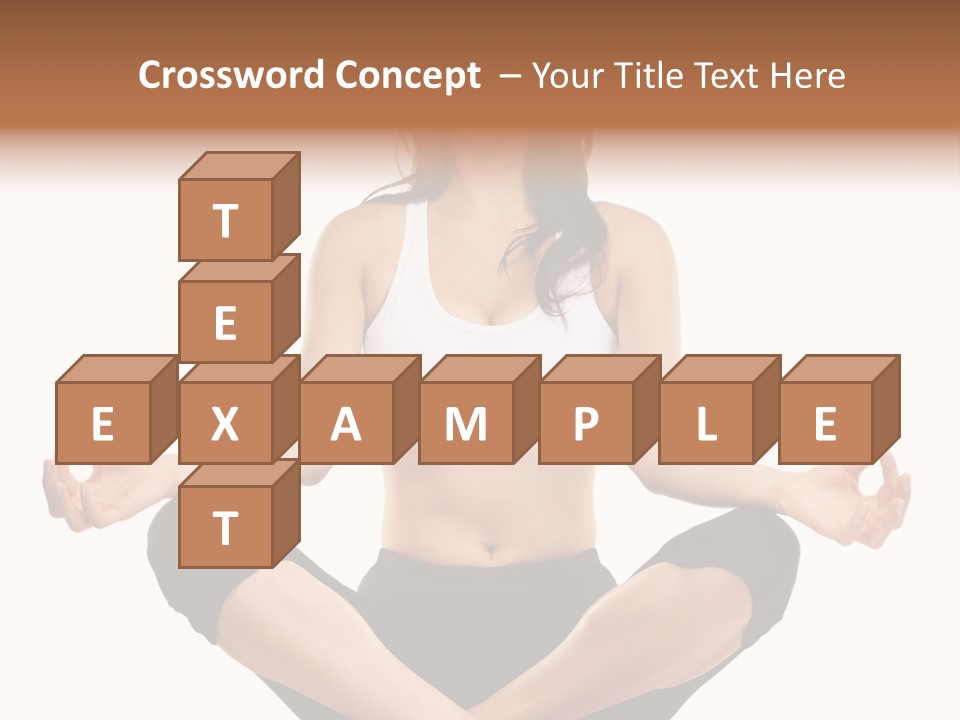 Eyes Young Crossed PowerPoint Template