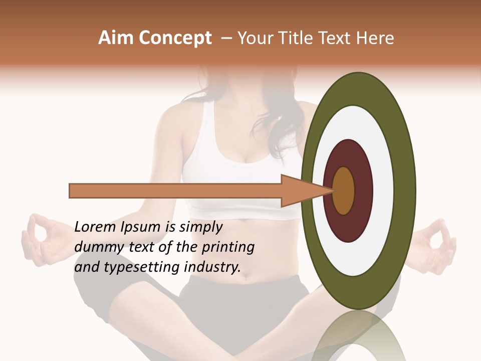 Eyes Young Crossed PowerPoint Template