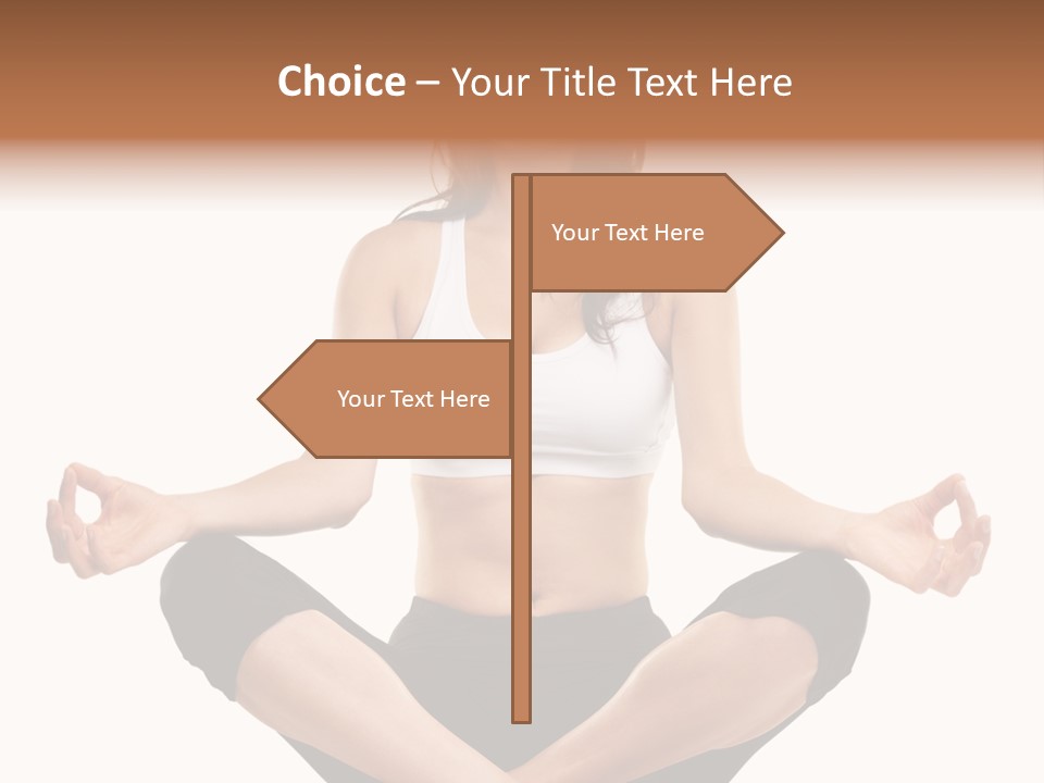 Eyes Young Crossed PowerPoint Template