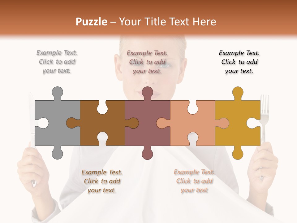 Table Food Blond PowerPoint Template