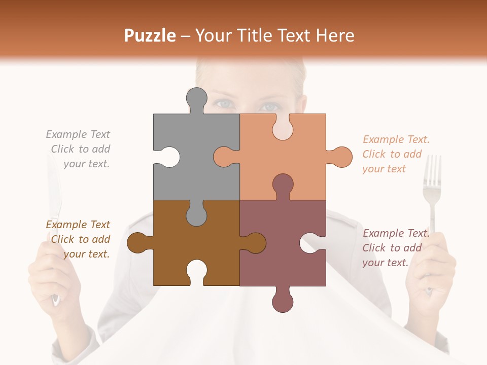 Table Food Blond PowerPoint Template