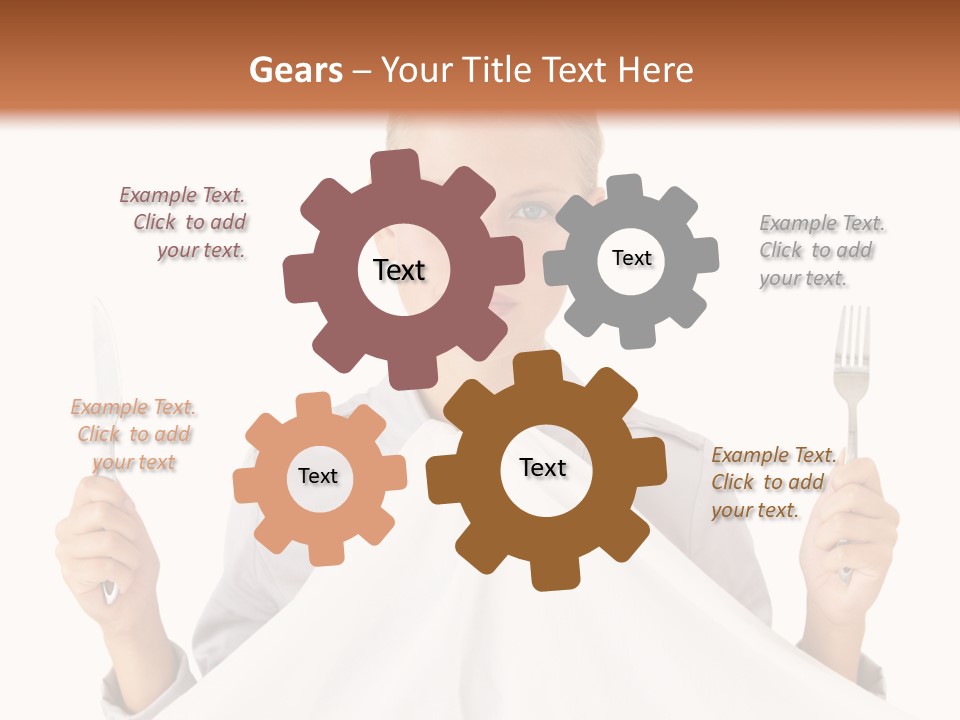 Table Food Blond PowerPoint Template