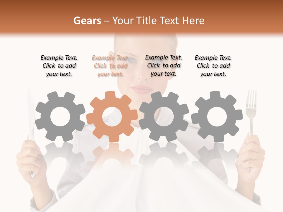 Table Food Blond PowerPoint Template