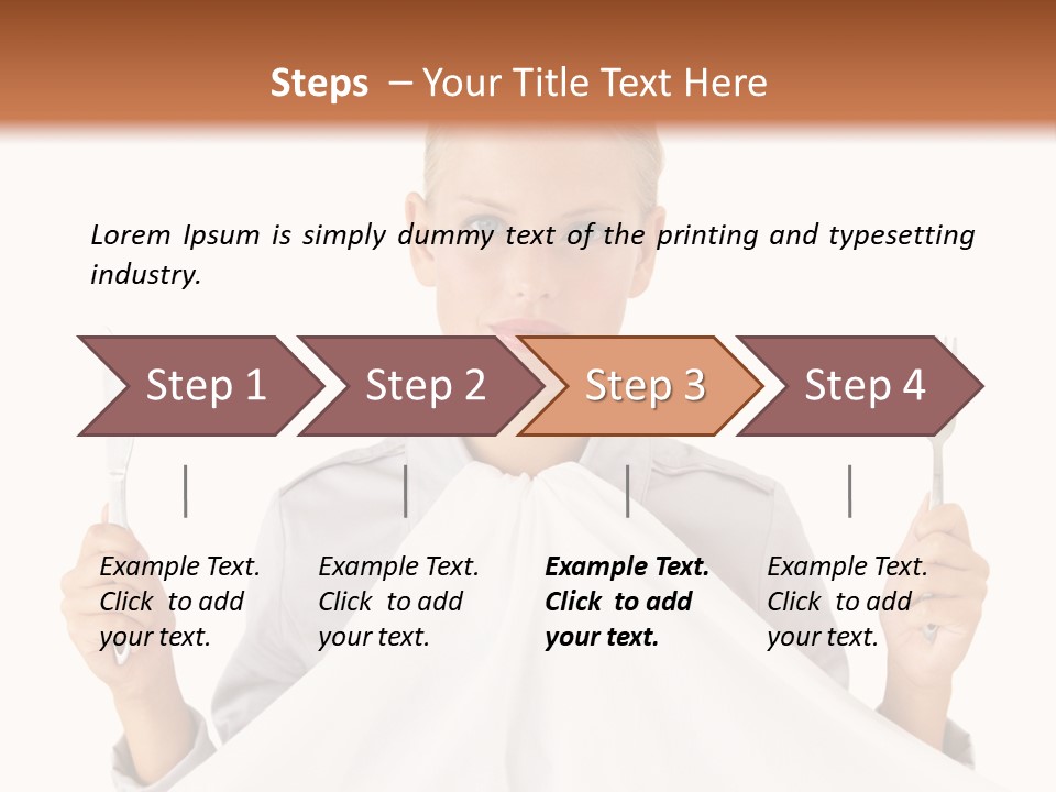 Table Food Blond PowerPoint Template