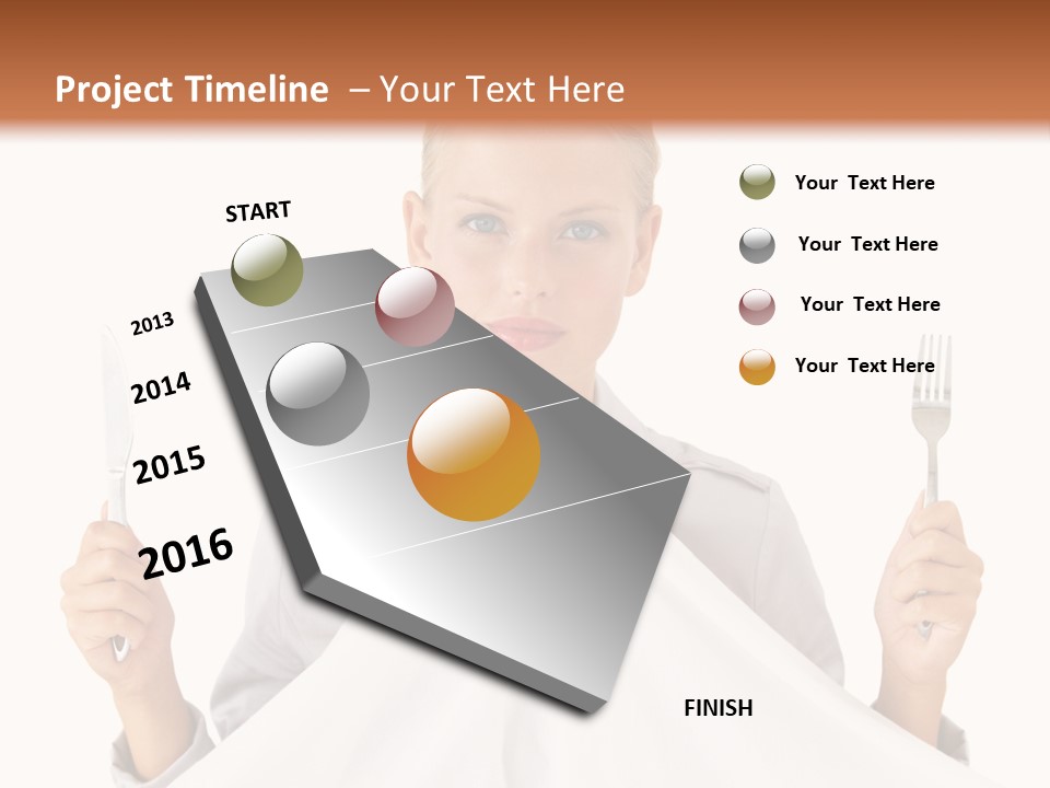 Table Food Blond PowerPoint Template