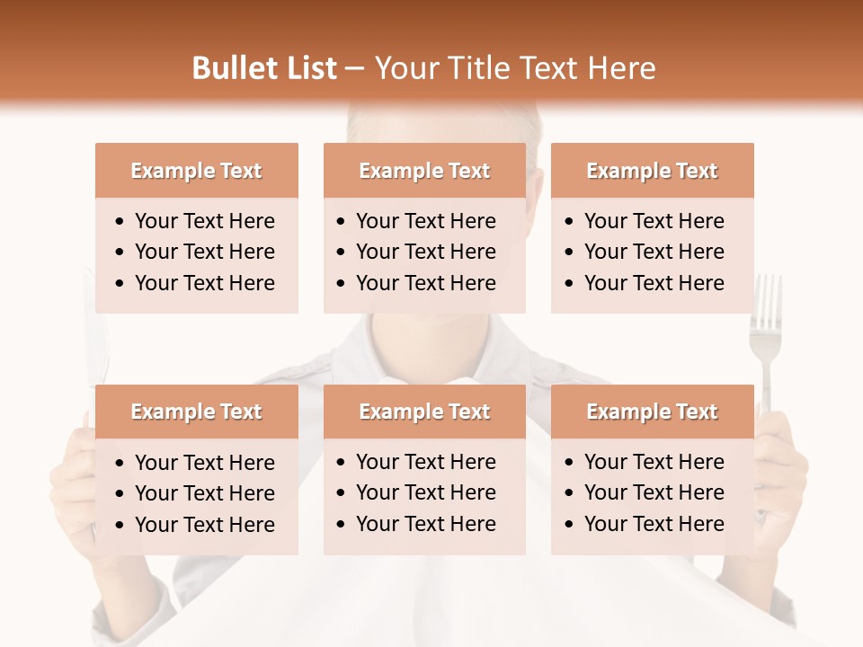 Table Food Blond PowerPoint Template