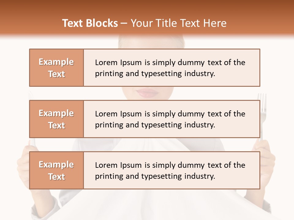 Table Food Blond PowerPoint Template