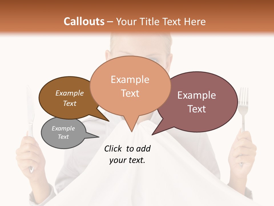 Table Food Blond PowerPoint Template