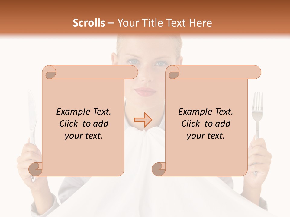 Table Food Blond PowerPoint Template