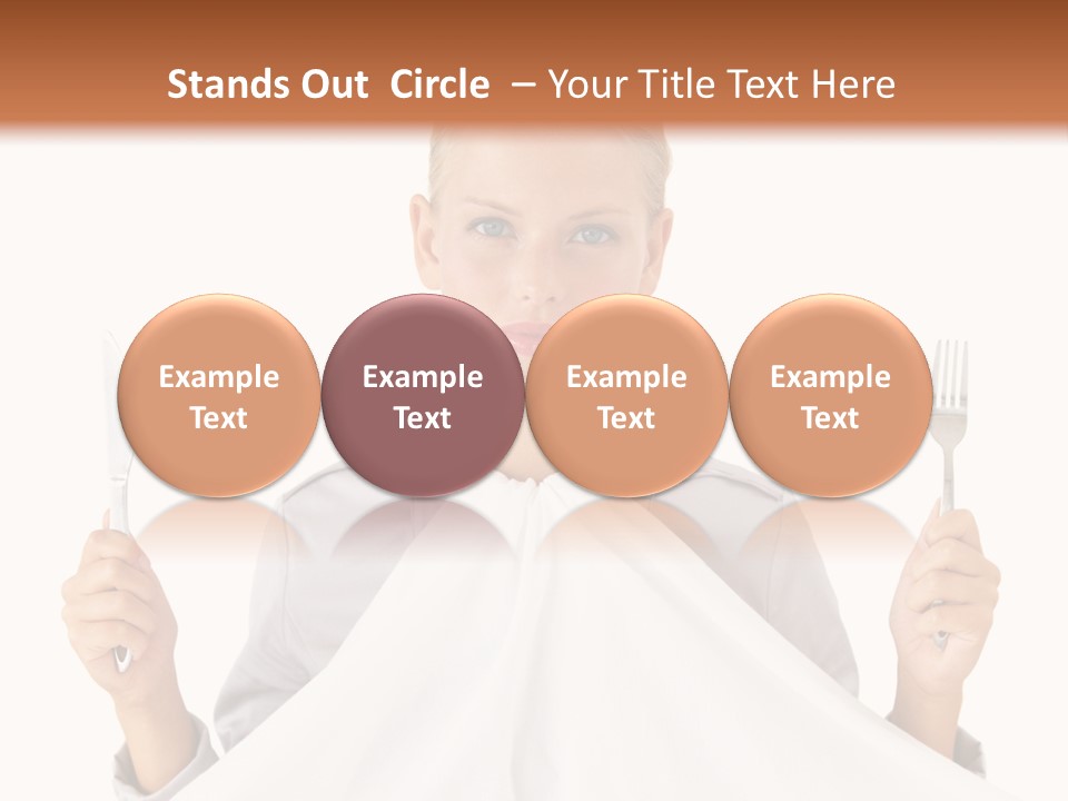 Table Food Blond PowerPoint Template