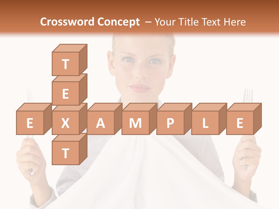 Table Food Blond PowerPoint Template