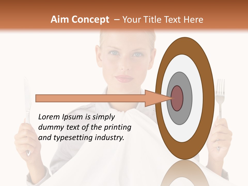 Table Food Blond PowerPoint Template