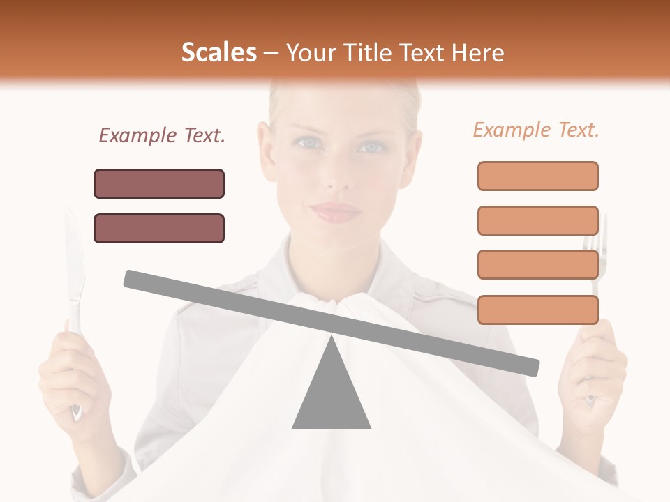 Table Food Blond PowerPoint Template