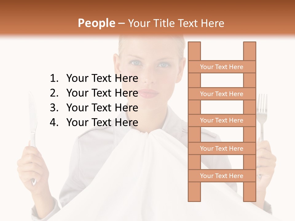 Table Food Blond PowerPoint Template