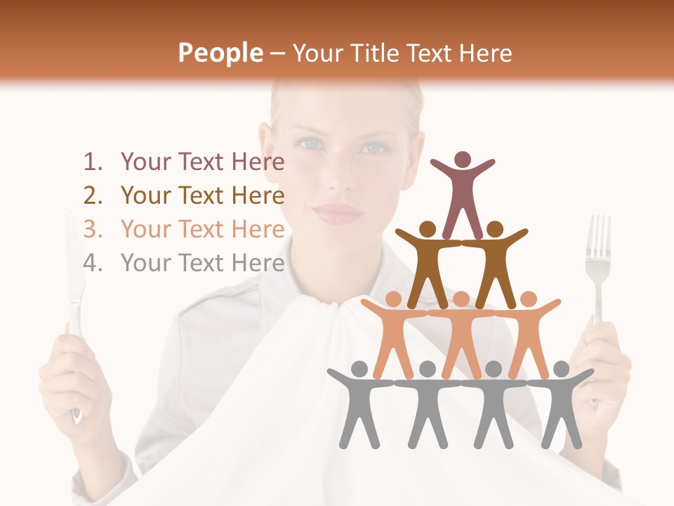 Table Food Blond PowerPoint Template