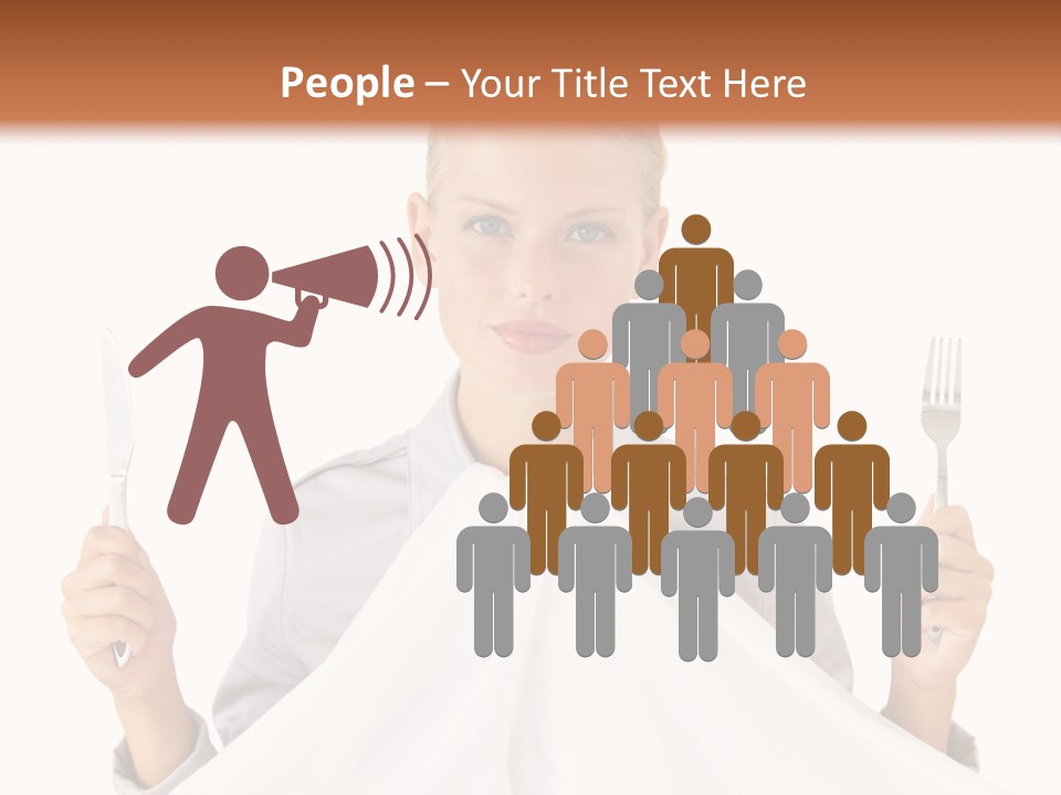 Table Food Blond PowerPoint Template