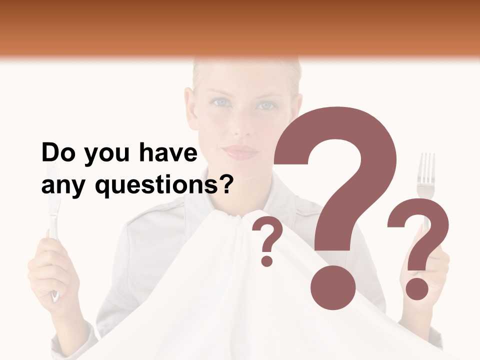 Table Food Blond PowerPoint Template