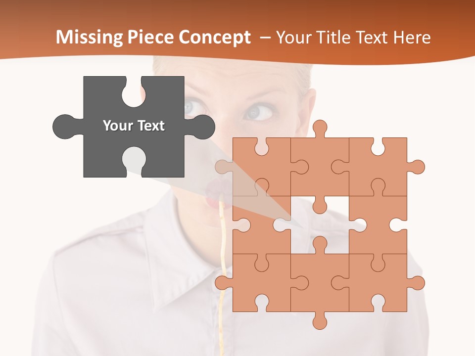 One Woman Only Pasta Eating PowerPoint Template