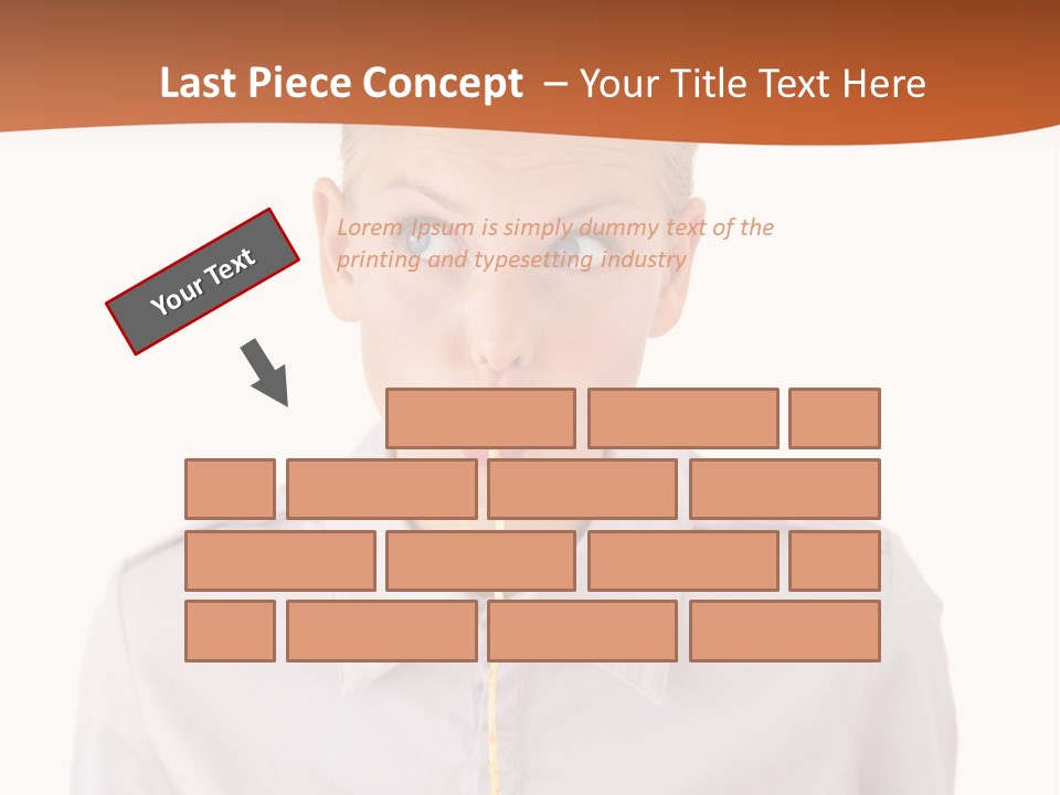 One Woman Only Pasta Eating PowerPoint Template