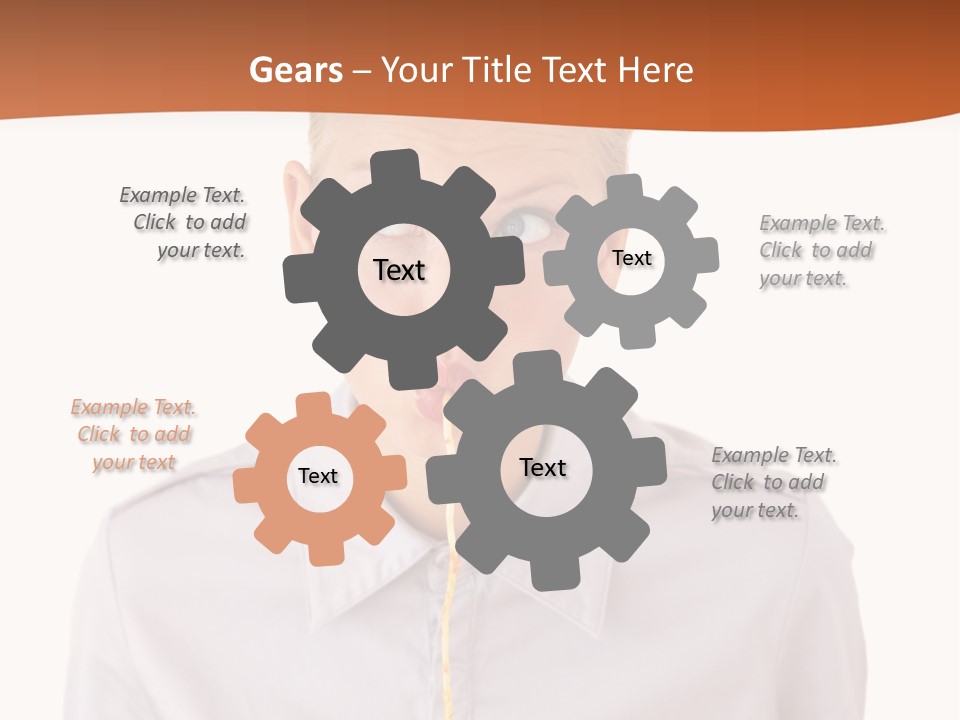 One Woman Only Pasta Eating PowerPoint Template