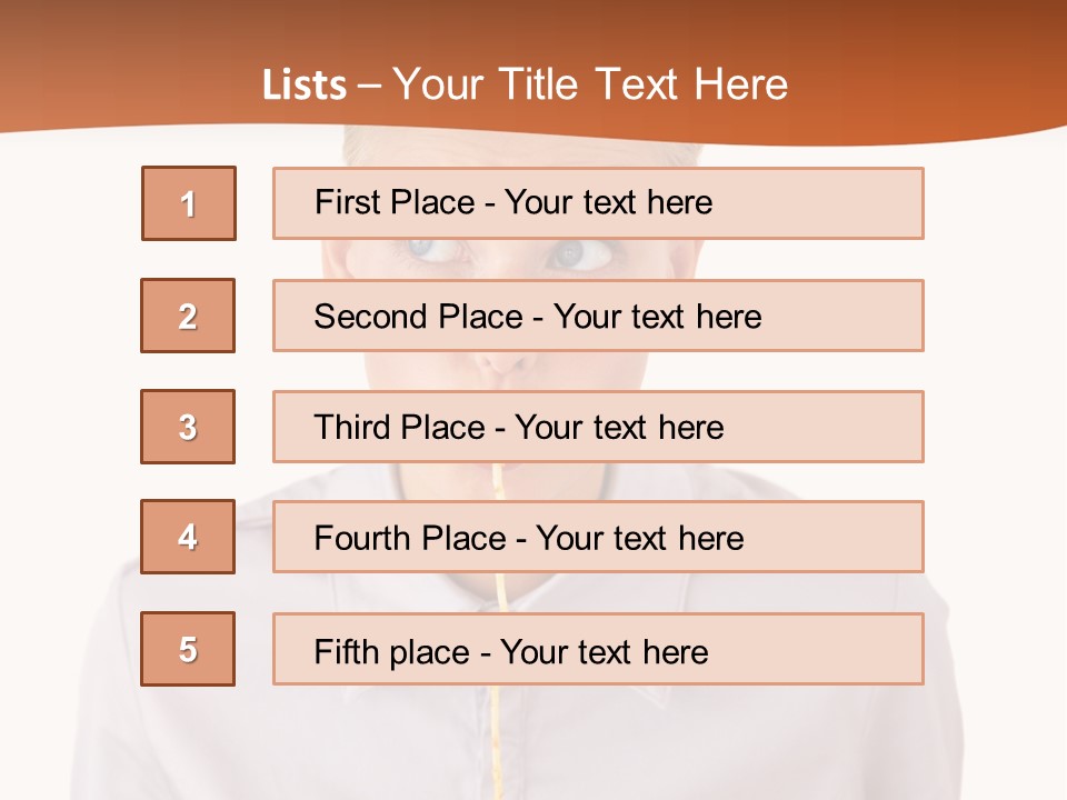 One Woman Only Pasta Eating PowerPoint Template