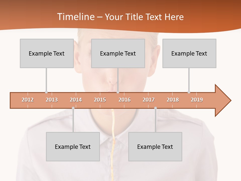 One Woman Only Pasta Eating PowerPoint Template