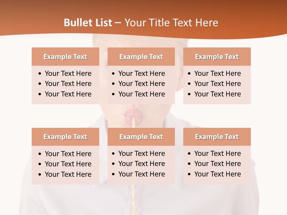 One Woman Only Pasta Eating PowerPoint Template