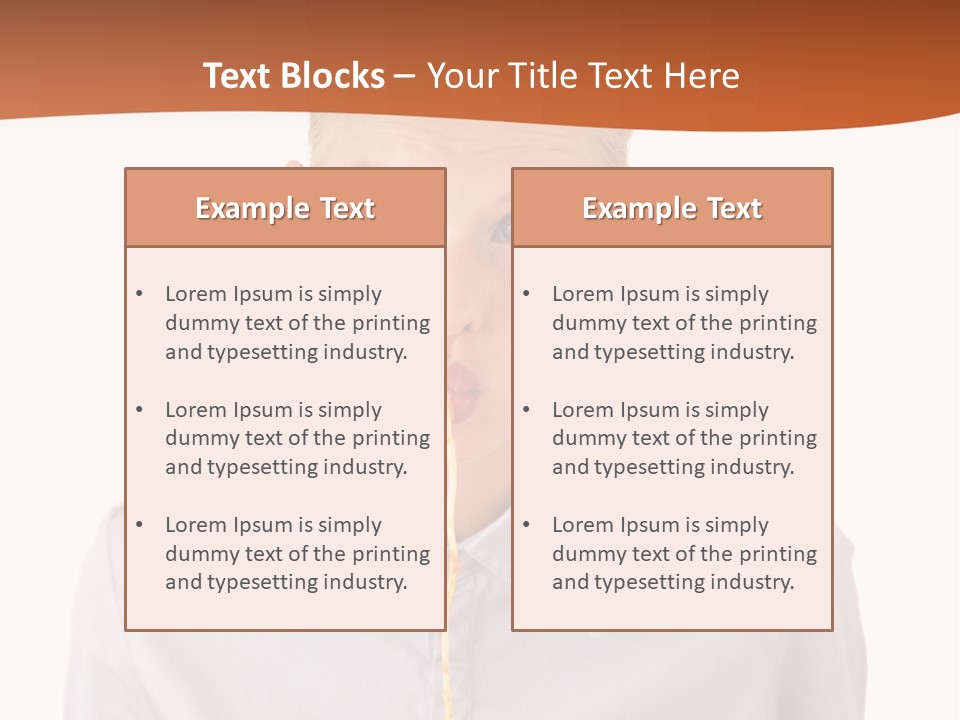 One Woman Only Pasta Eating PowerPoint Template