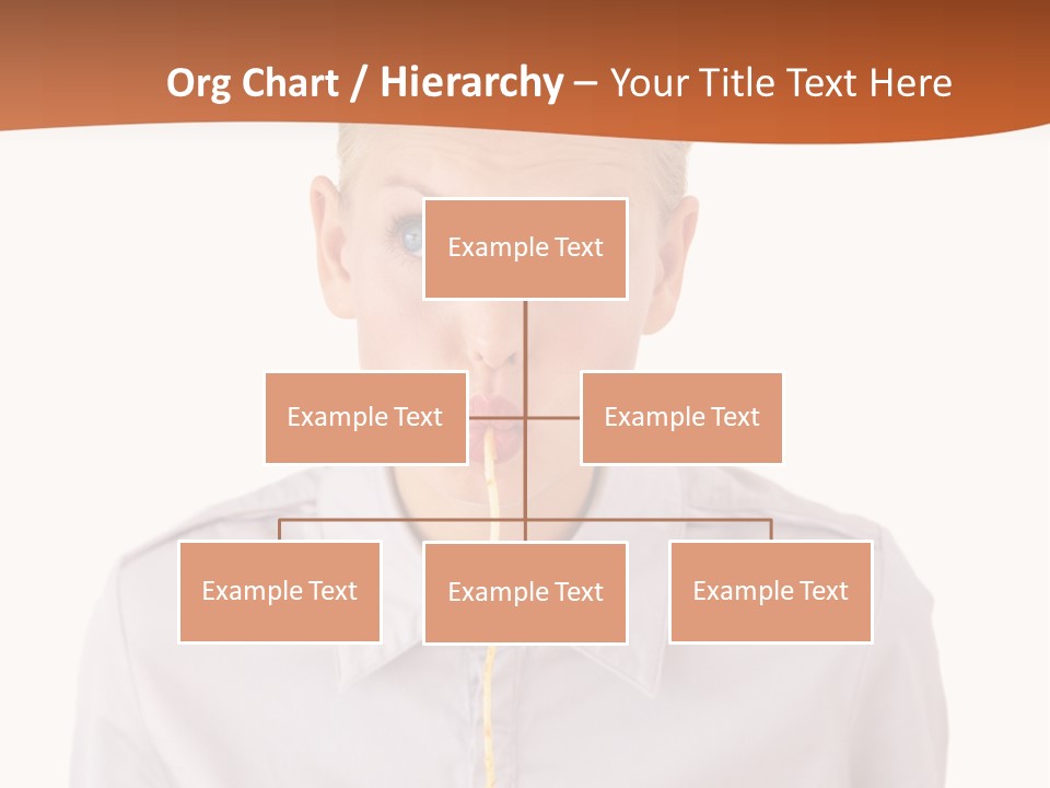 One Woman Only Pasta Eating PowerPoint Template