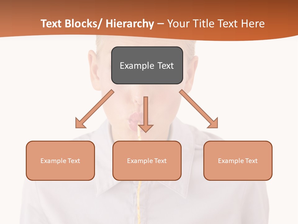 One Woman Only Pasta Eating PowerPoint Template