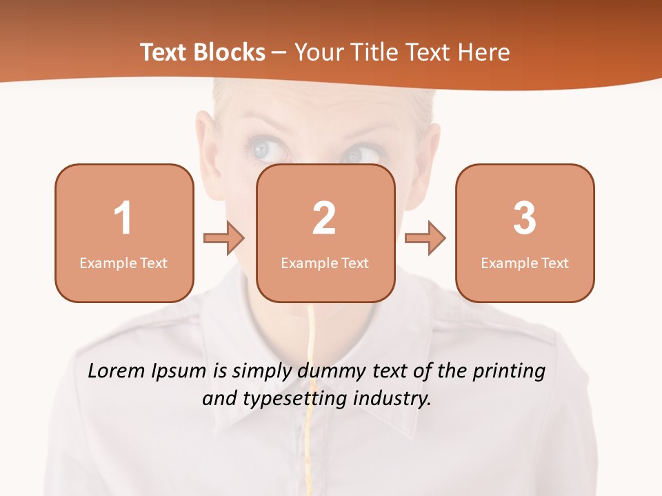 One Woman Only Pasta Eating PowerPoint Template