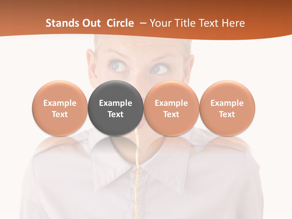 One Woman Only Pasta Eating PowerPoint Template